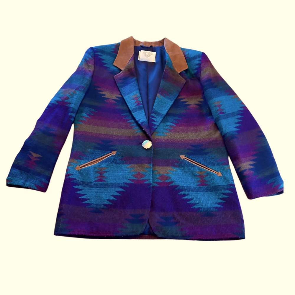 Vintage Pioneer Wear Blanket Jacket
